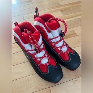 Rossignol Kids XC Ski Red and Black Boots